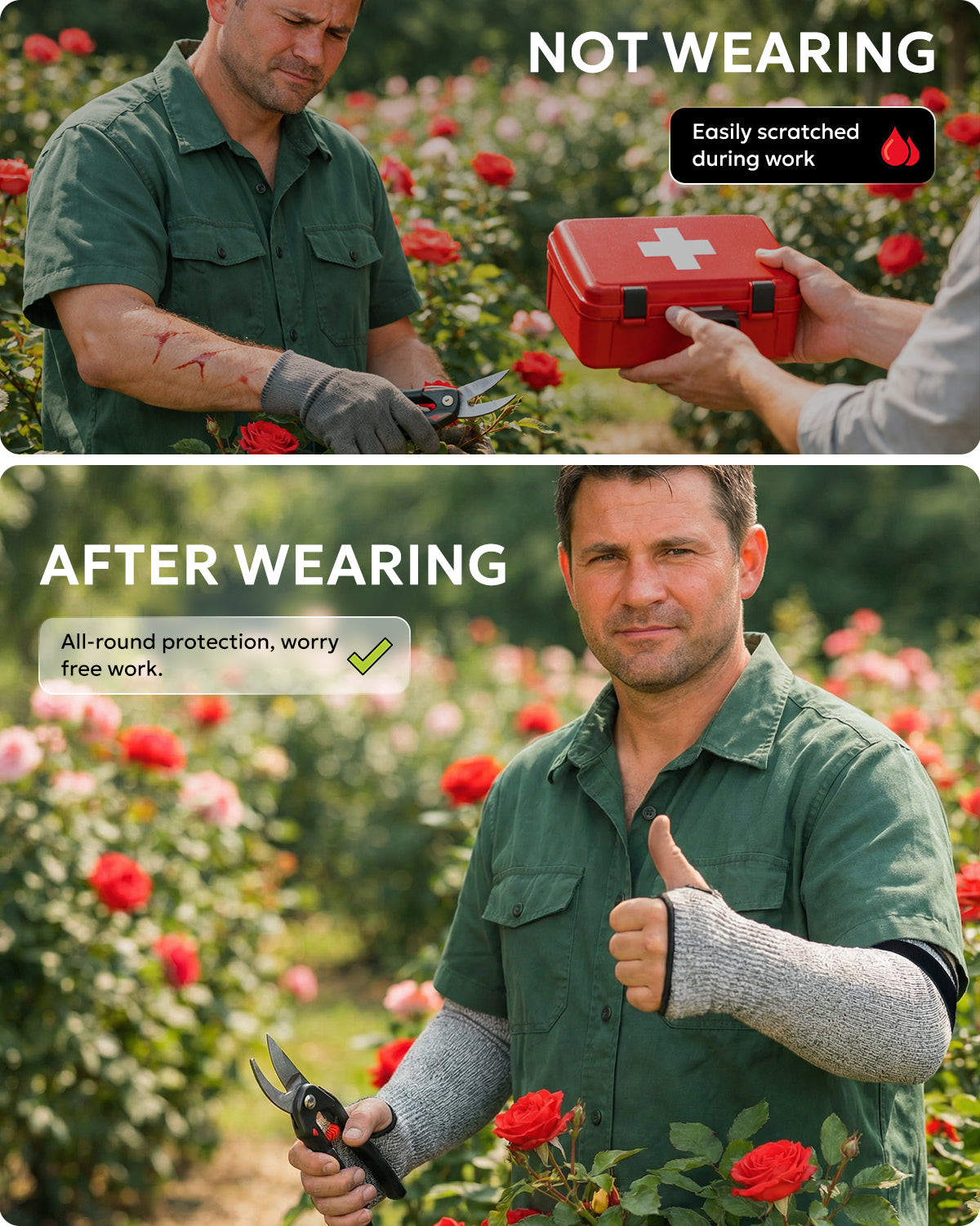 Evridwear Cut Resistant Protective Sleeves