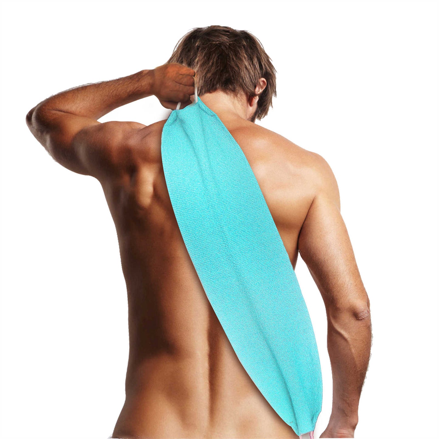 EvridWear Exfoliating Back Scrubber for Shower One Size (Angel Blue)