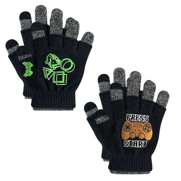 2 Pairs Children Touchscreen Gloves