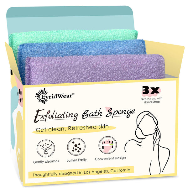 3 Piece Exfoliating Bath Sponge