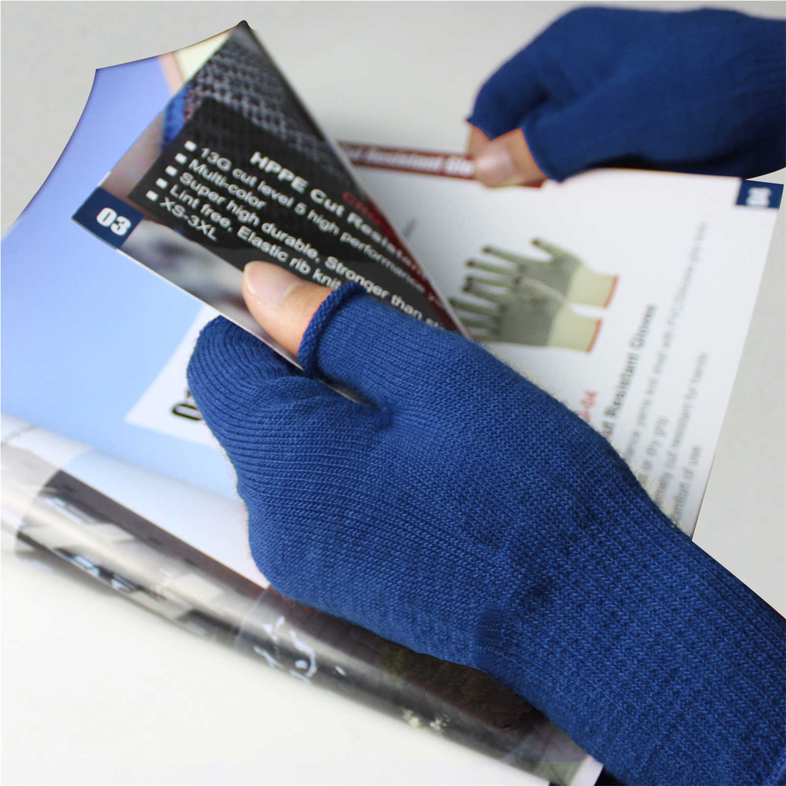 Merino Wool Gloves (Navy)