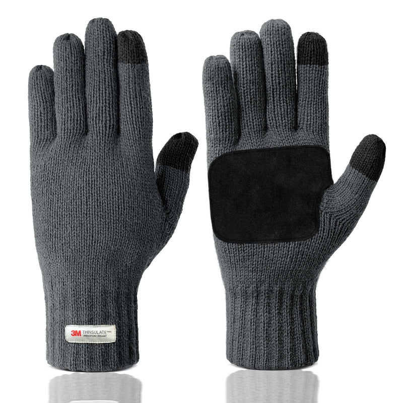 Mens Winter Anti-Slip Touchscreen Gloves
