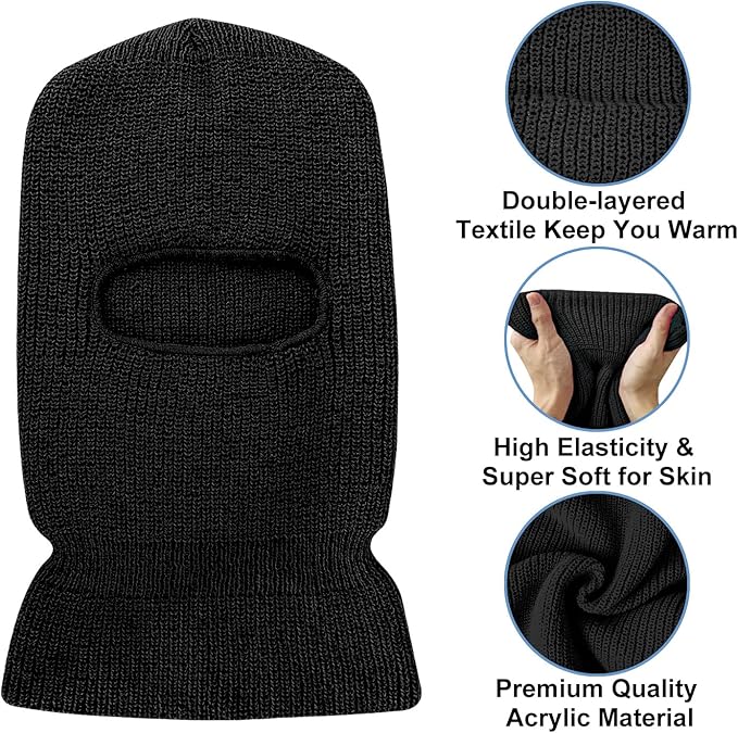 Heated Ski Gloves & Double-Layer Balaclava Bundle