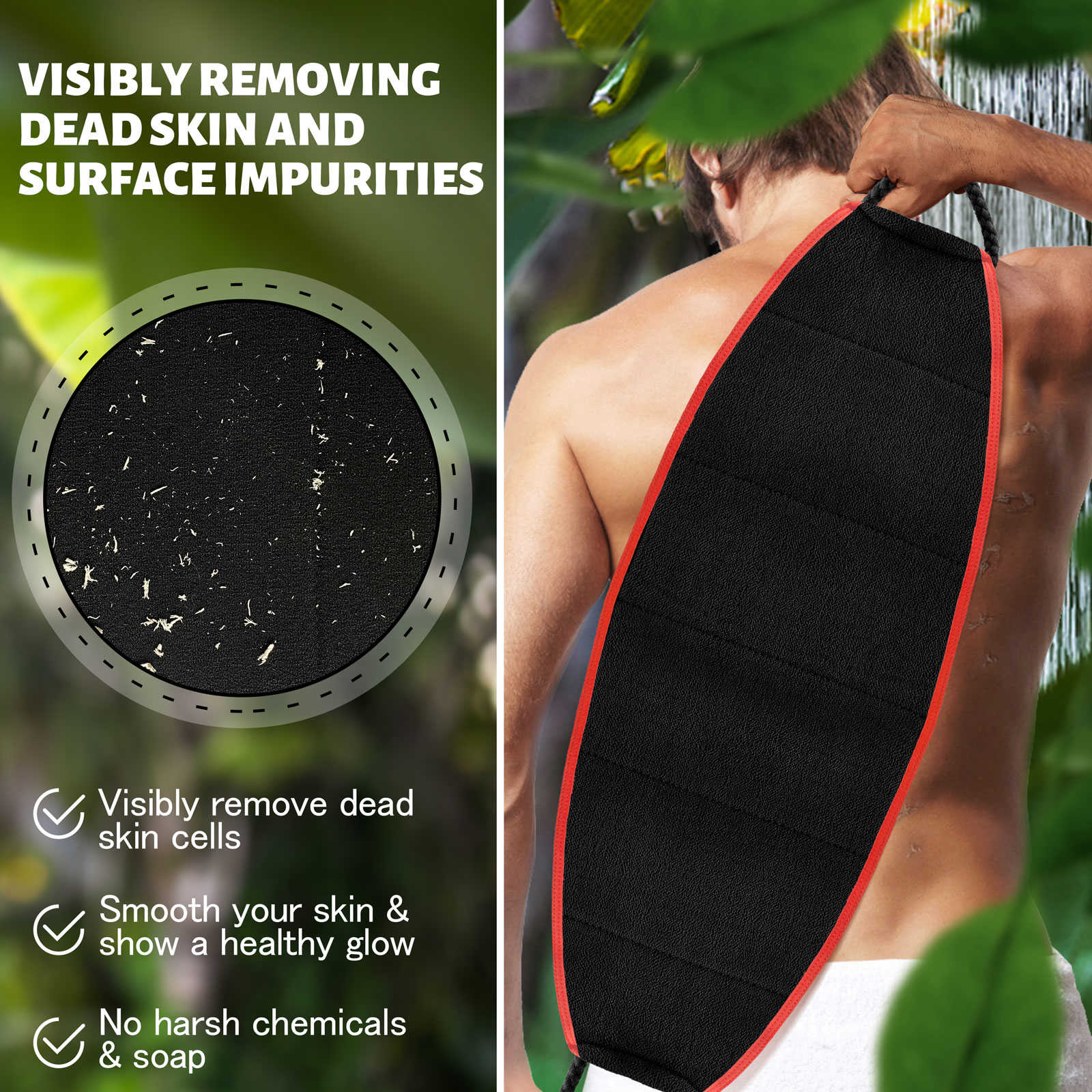 Exfoliating Back Scrabber For Men