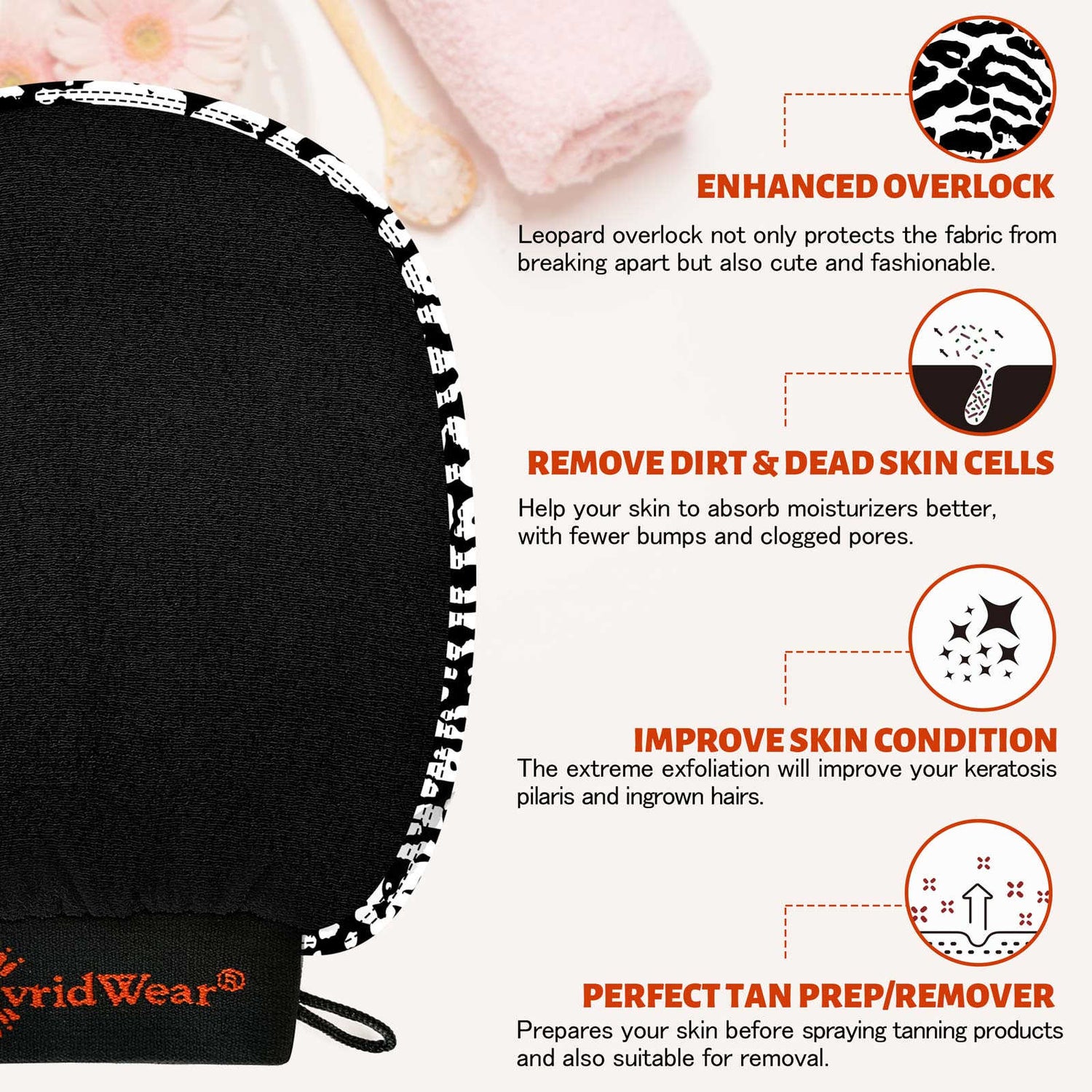 Exfoliating Scrubbing Mitt For Men