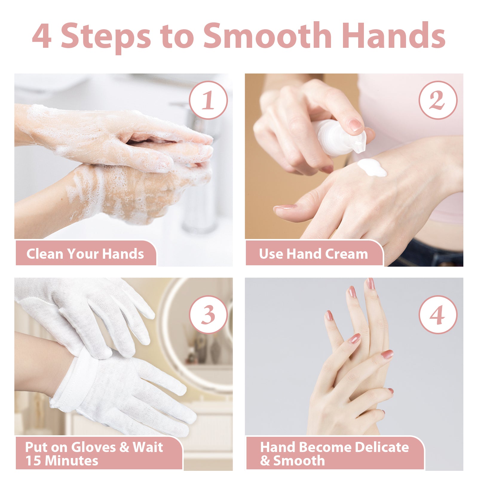 5 Pairs Moisturizing Gloves
