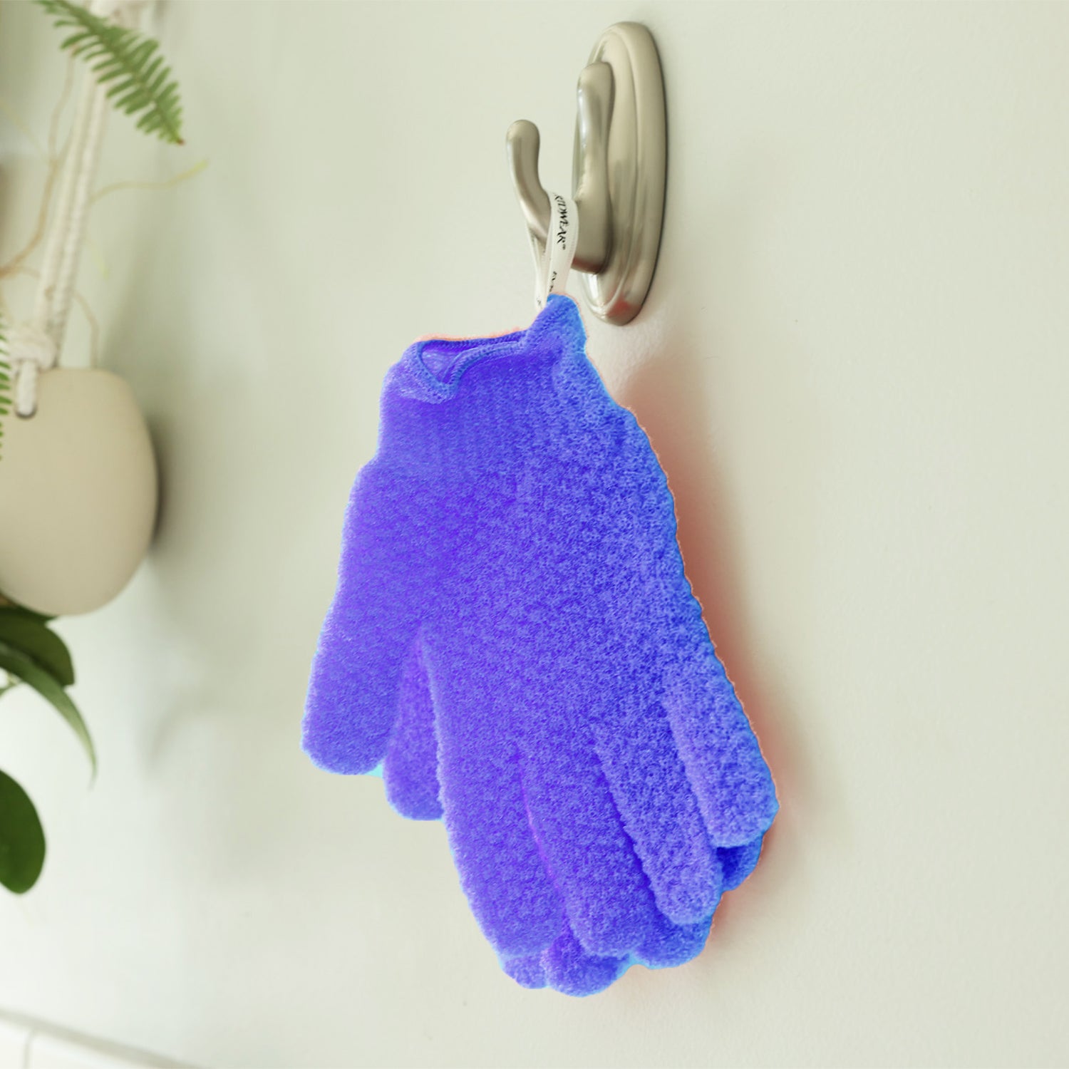 Heavy Purple Exfoliating Bath Gloves