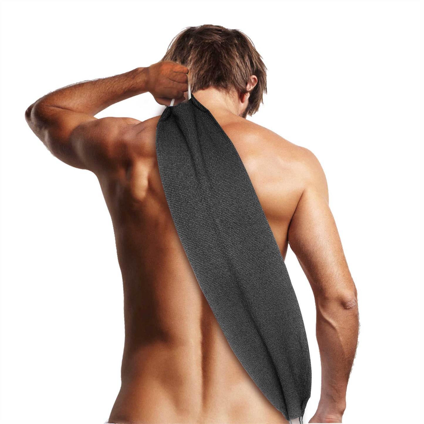 EvridWear Exfoliating Back Scrubber for Shower One Size (Grey)