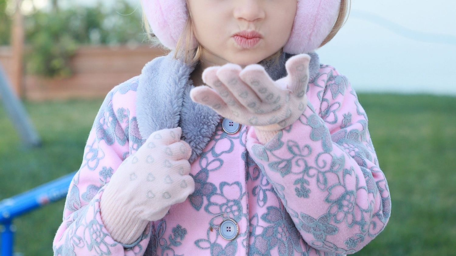 EvridWear Kids Winter Gloves - 3 Pairs Heart Grip Knit (Boys & Girls)