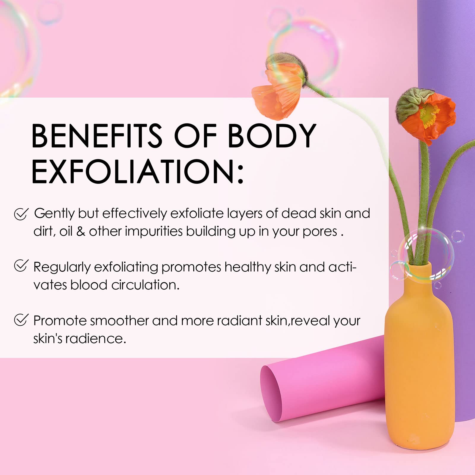 Exfoliation Bath Sponge, 3 Pack