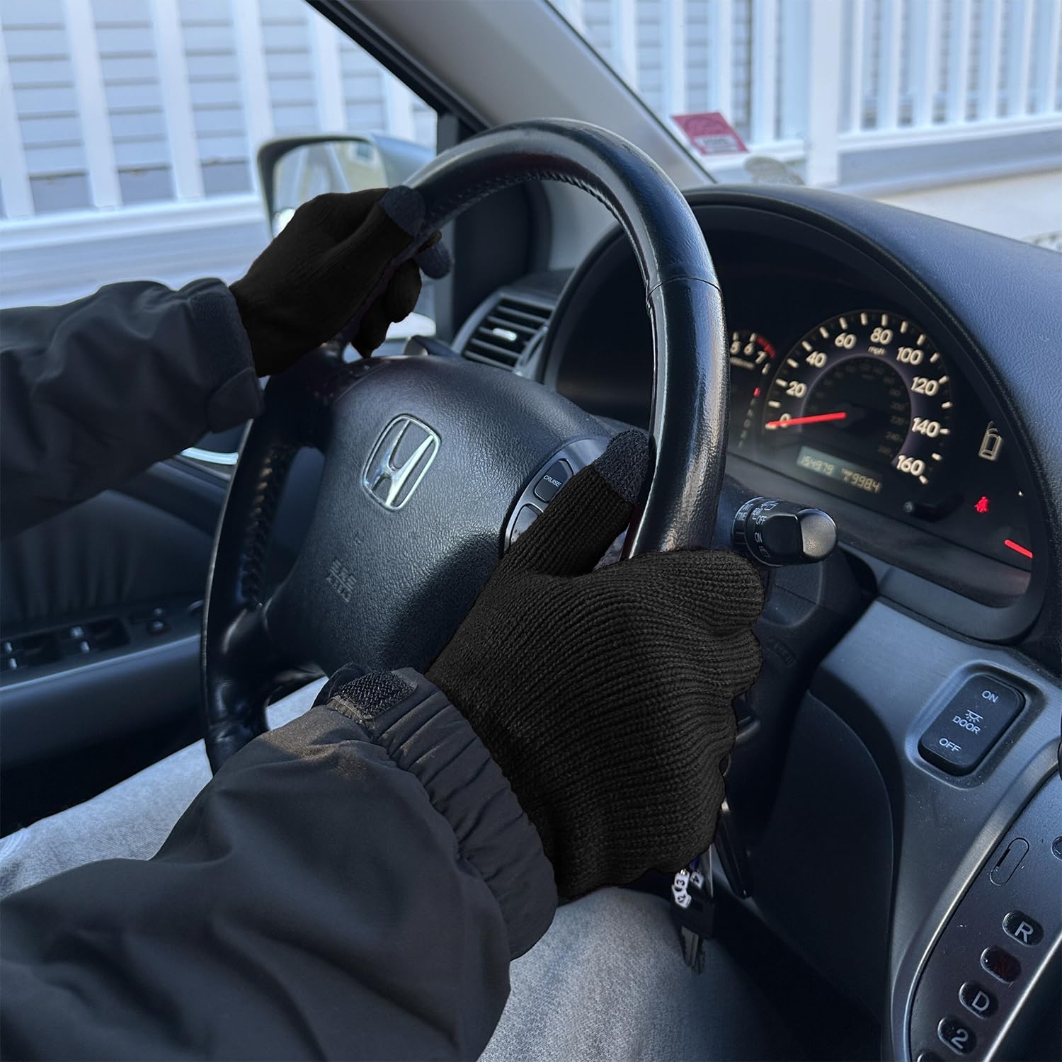 EvridWear 3 Pairs Fingerless Touchscreen Gloves - Thermal & Warm
