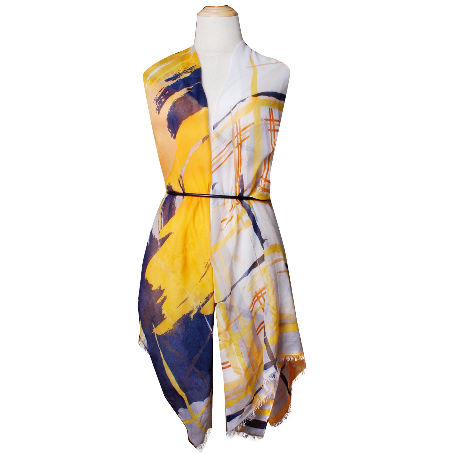 Women Lightweight Scarves Shawl Wraps with Floral Print for Spring Fall Holiday-EvridWearUS
