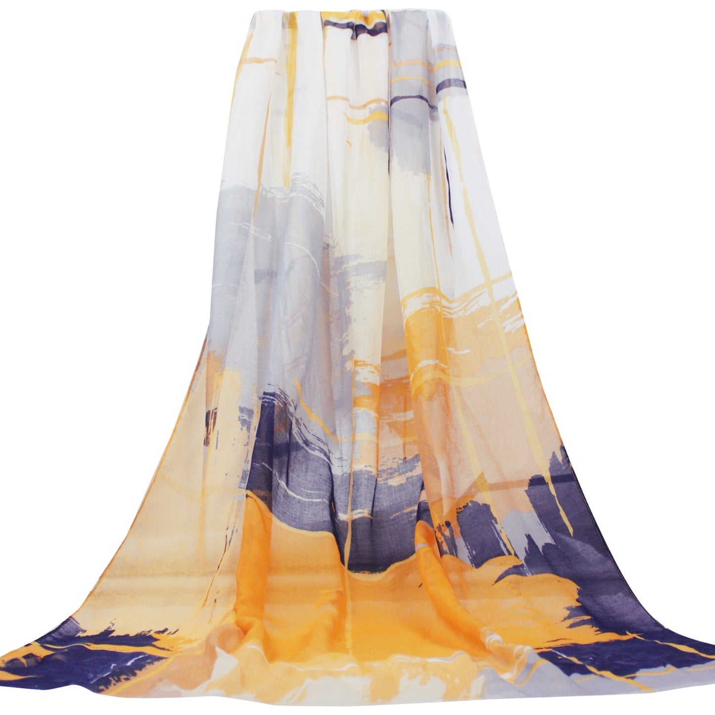 Women Lightweight Scarves Shawl Wraps with Floral Print for Spring Fall Holiday-EvridWearUS