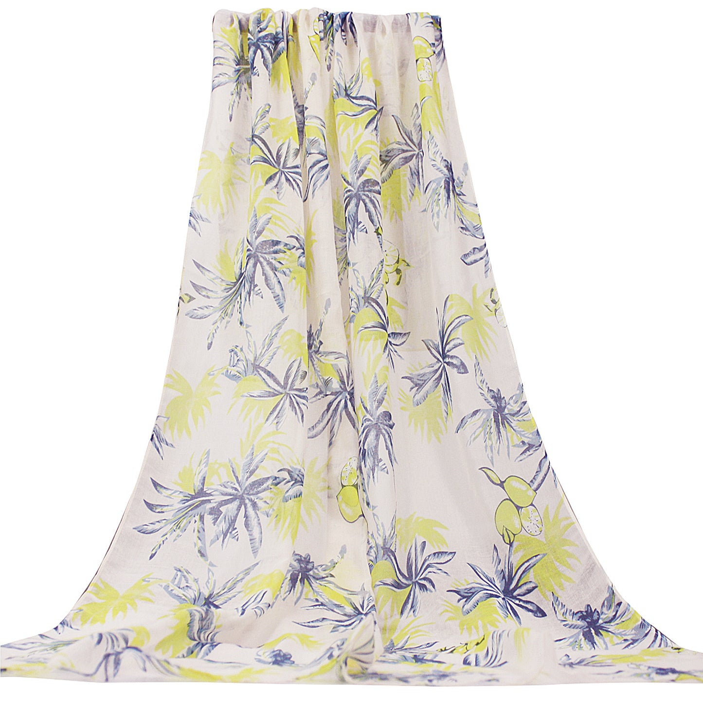 Women Lightweight Scarves Shawl Wraps with Floral Print for Spring Fall Holiday-EvridWearUS