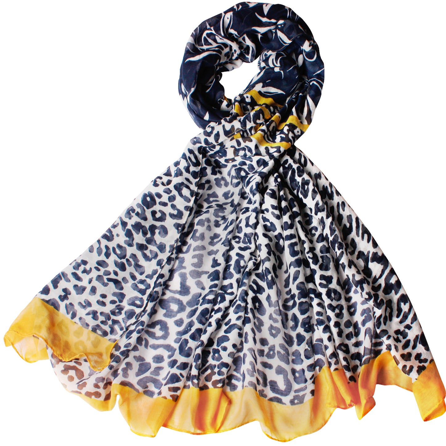 Women Lightweight Scarves Shawl Wraps with Floral Print for Spring Fall Holiday-EvridWearUS