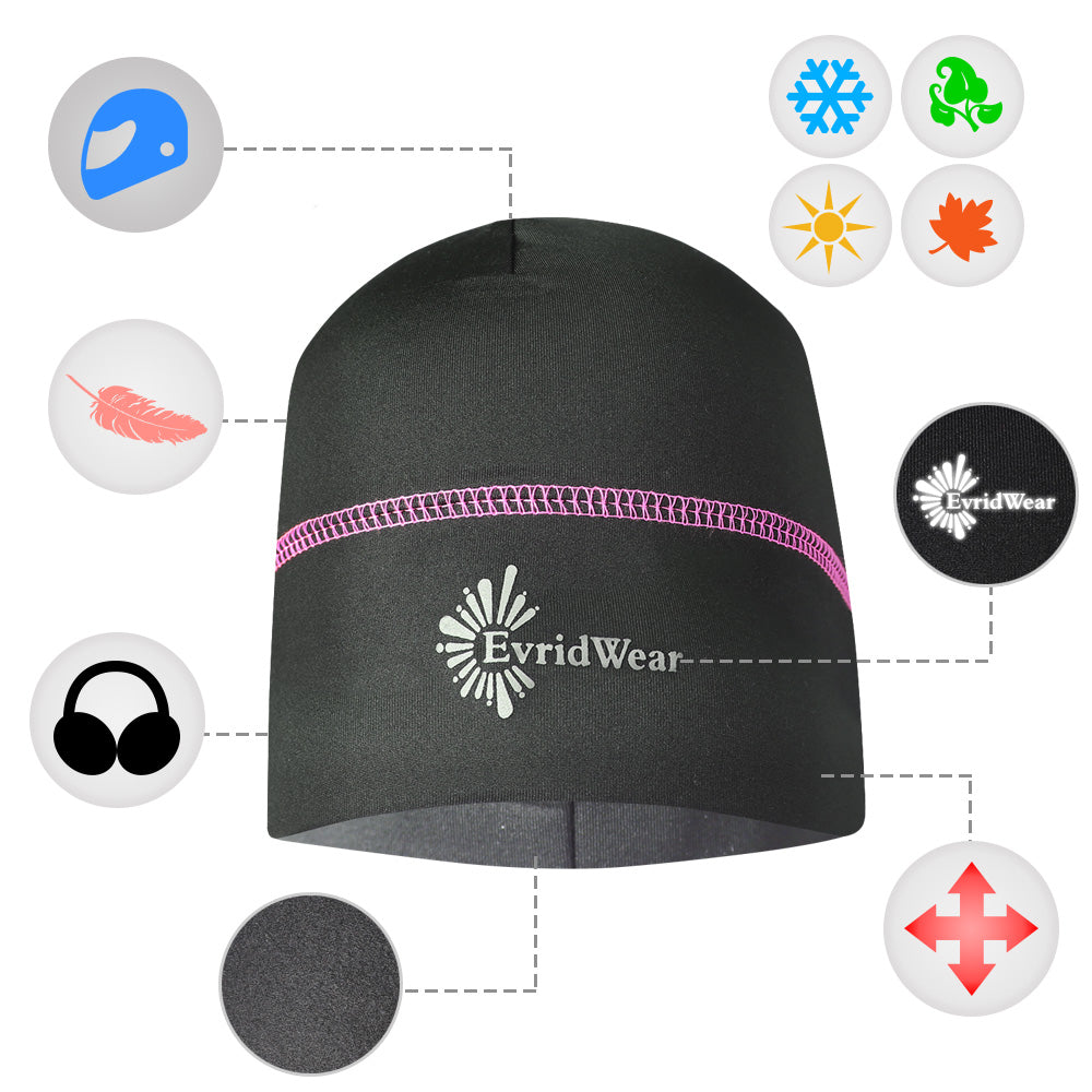 Evridwear Running Beanie Reflective Cap, Thermal Cycling Running Hat and Sports Beanie