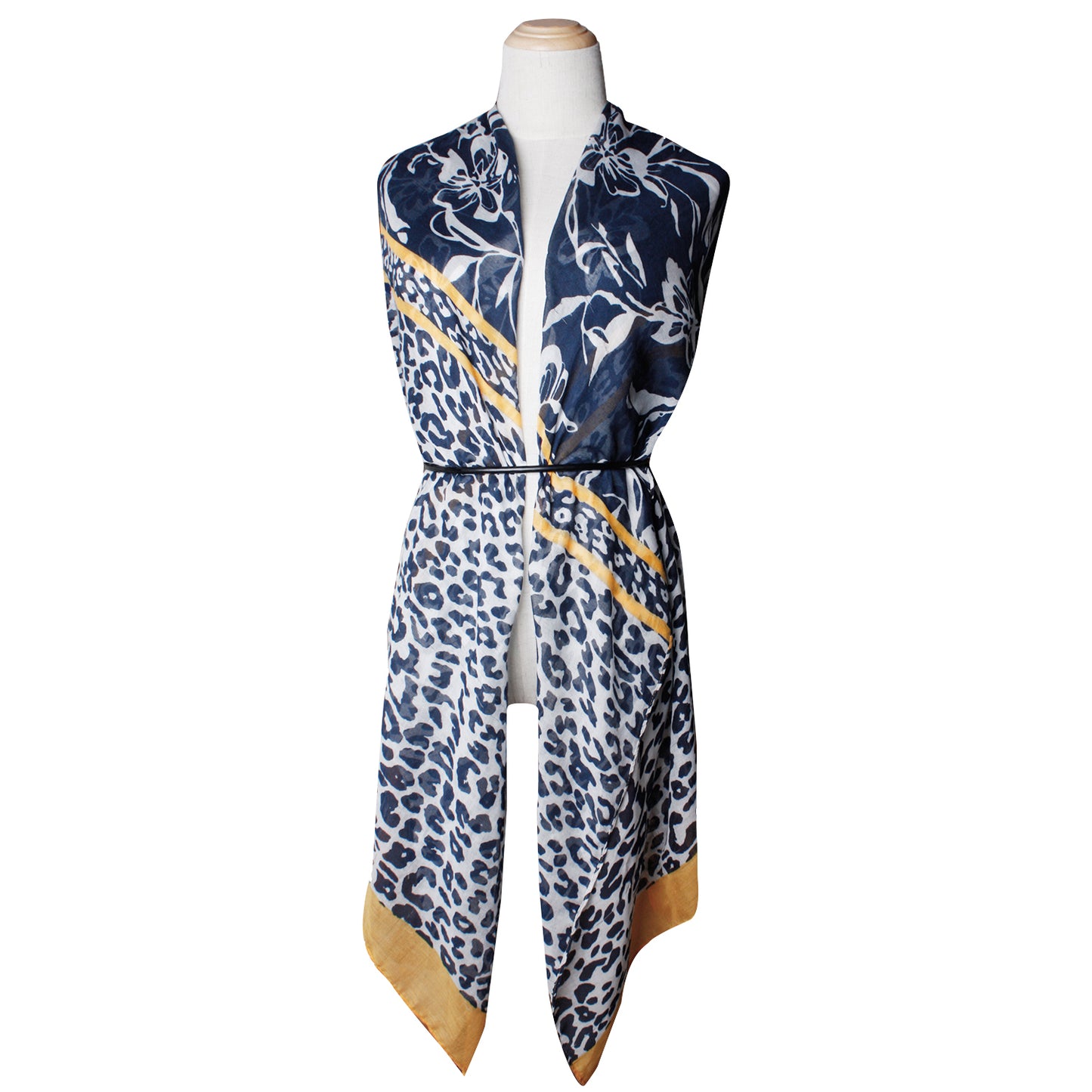 Women Lightweight Scarves Shawl Wraps with Floral Print for Spring Fall Holiday-EvridWearUS