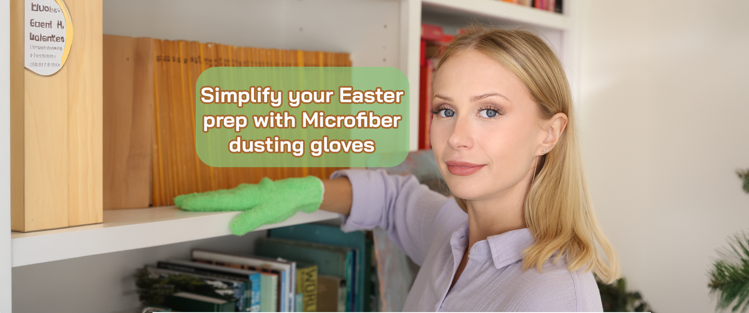 Spring Into Easter Cleaning with Microfiber Dusting Gloves 🧼🌸