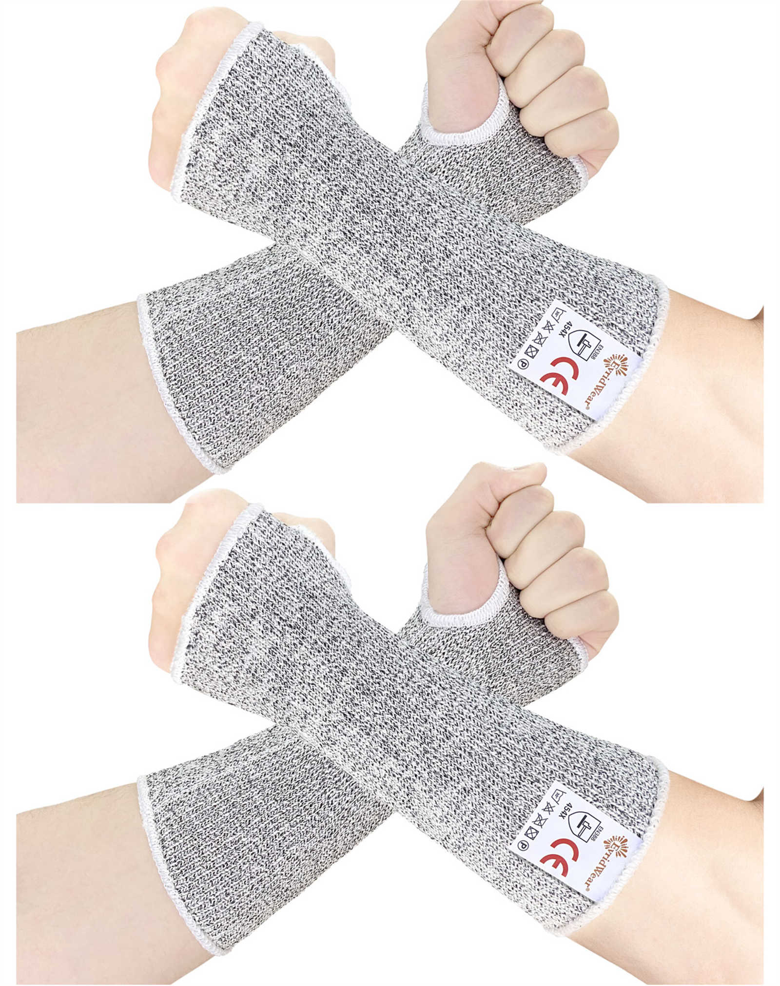 Evridwear Cut Resistant Gloves Food Grade Level 5 Kitchen Safety Protection  (Gray, Small)