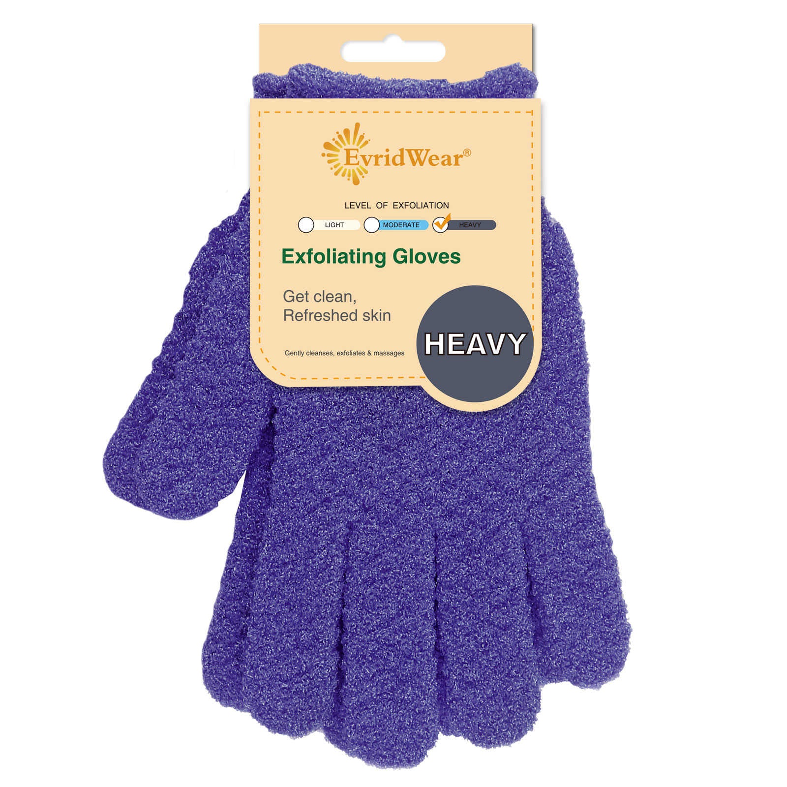 Purple Exfoliating Bath Gloves