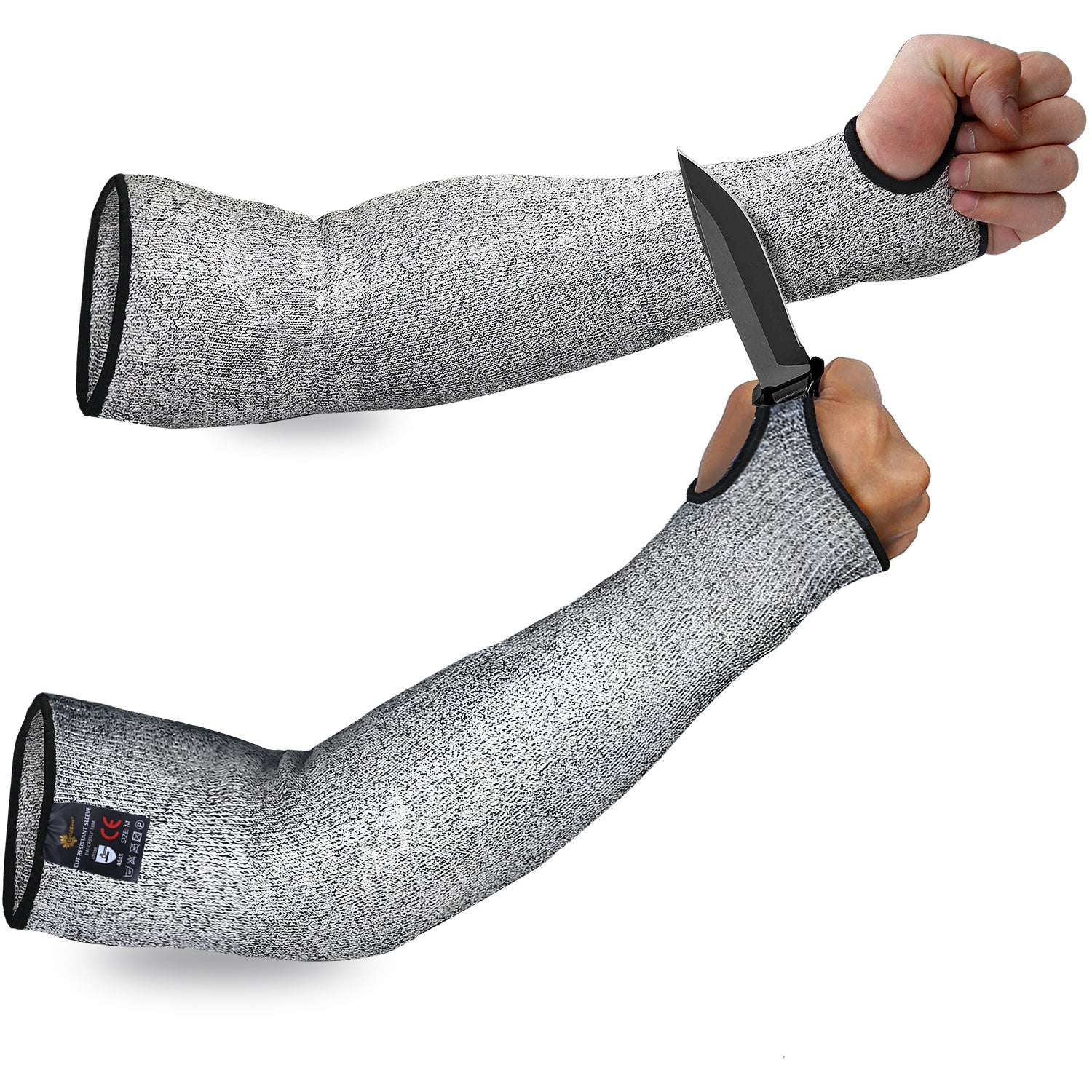 Evridwear's Long Cut Resistant Sleeves with Thumb Holes.