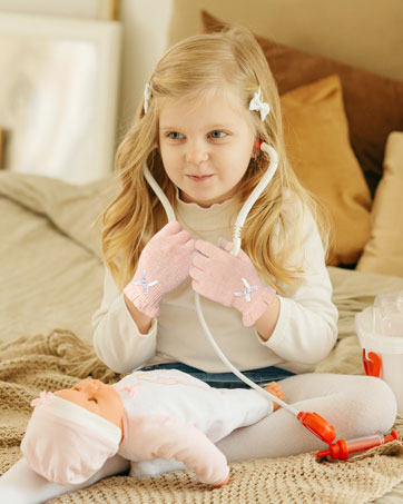 Kids Cotton Moisturizing 2 Pairs Gloves