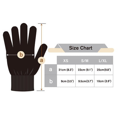 EvridWear 6 Pairs Moisturizing Touchscreen Cotton Gloves, Men Women (Black)