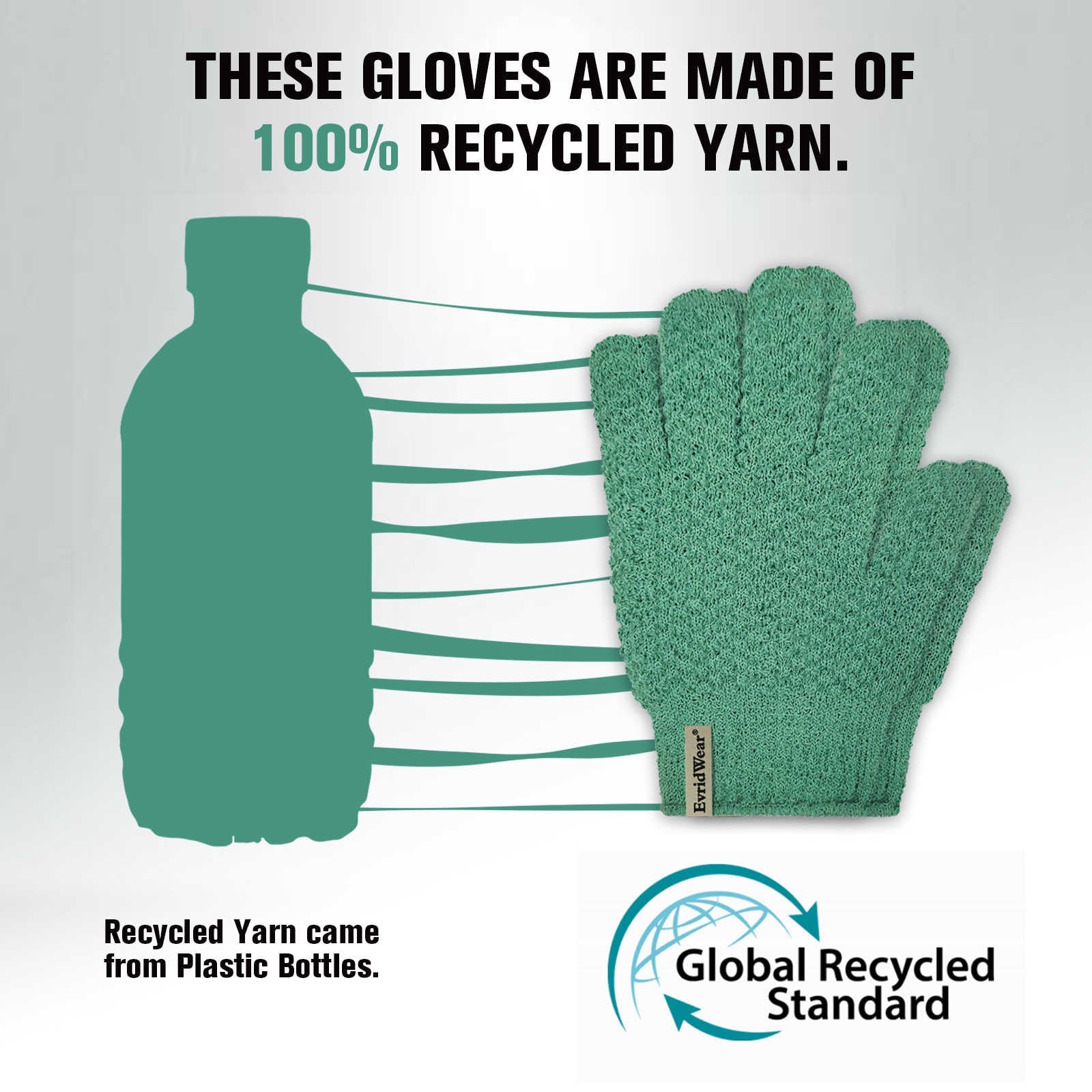 Recycled Exfoliating Gloves