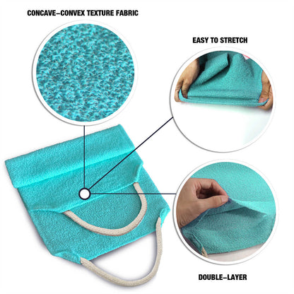 EvridWear Exfoliating Back Scrubber for Shower One Size (Angel Blue)