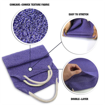 EvridWear Exfoliating Back Scrubber for Shower One Size (Purple)