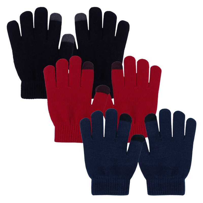 3 Pairs Kids Touchscreen Gloves