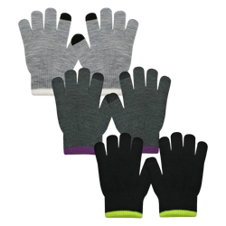 3 Pairs Kids Touchscreen Gloves