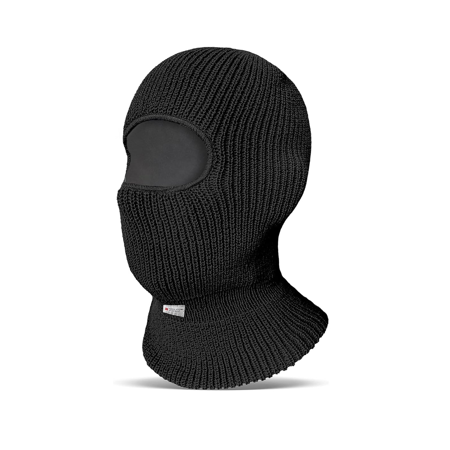 EvridWear Double-Layer Balaclava - Neck &amp; Face Cover (Black)