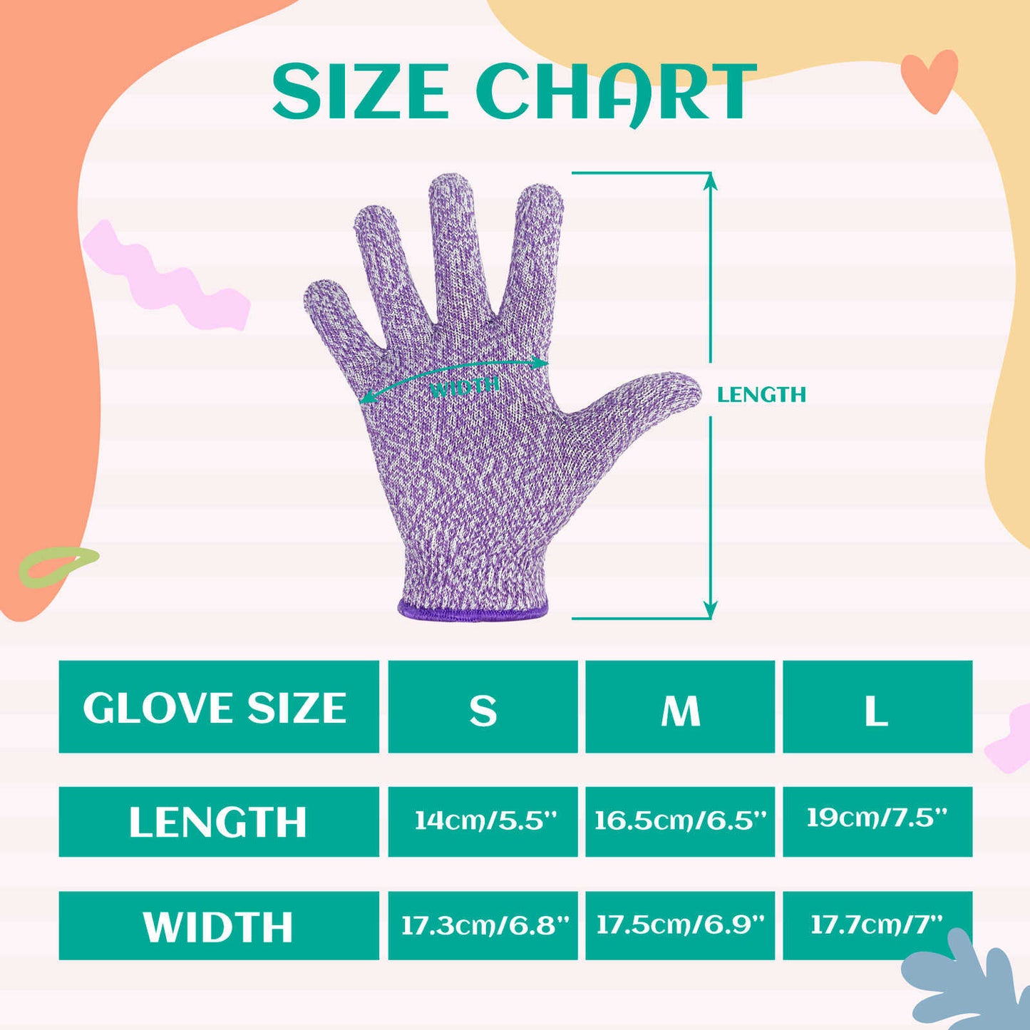 EvridWear 1 Pair Children Kids Cut Resistant Gloves, Food Grade, Level 6 Protection, HPPE (Purple)