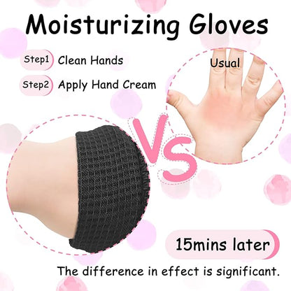 Evridwear Eczema Gloves Kids 2 Pairs (Black)