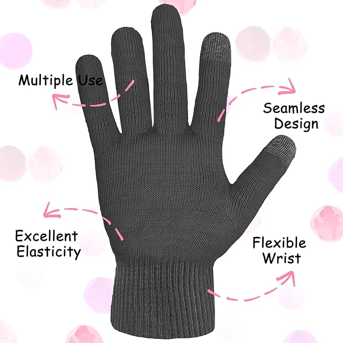 Evridwear Eczema Gloves Kids 2 Pairs (Black)