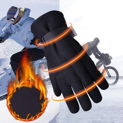 EvridWear 3M Thinsulate Thermal Polyester Fleeced Winter Gloves Liners with adjustable velcro wrist straps-EvridWearUS