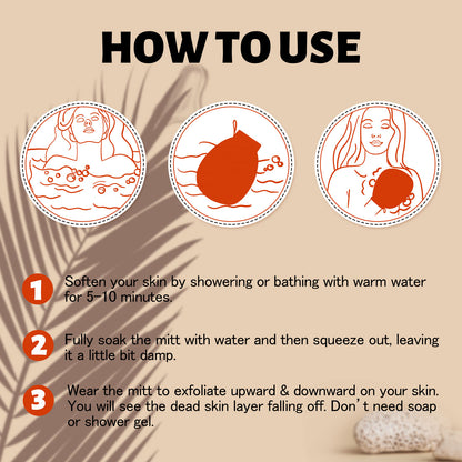 Exfoliating Scrubbing Mitt For Men