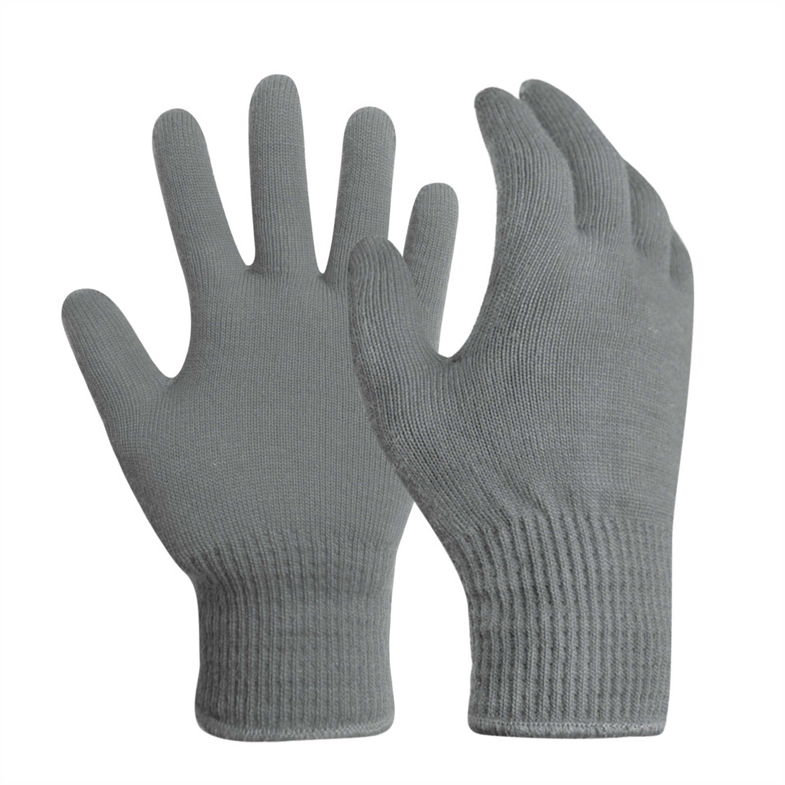 Merino Wool Full Finger (Gray)