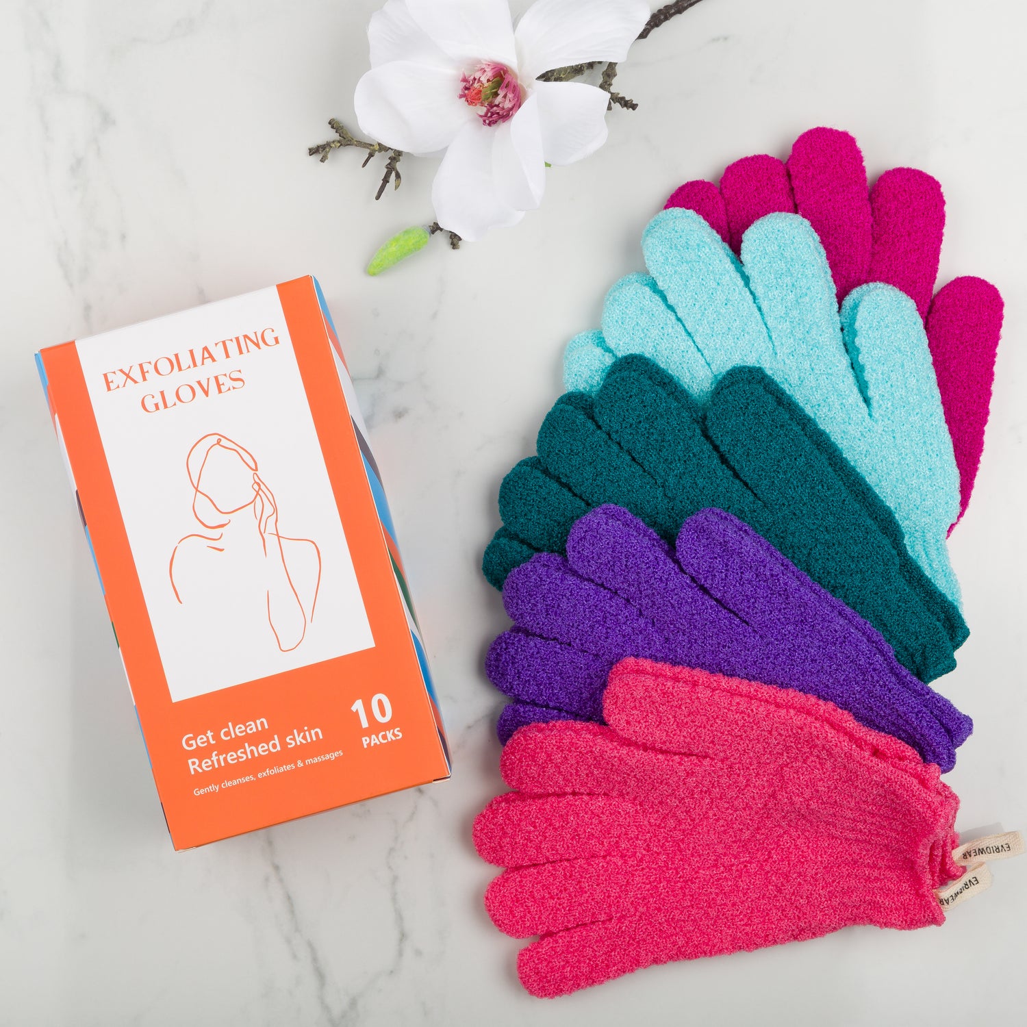 5 Pairs Gift Set Exfoliation Gloves