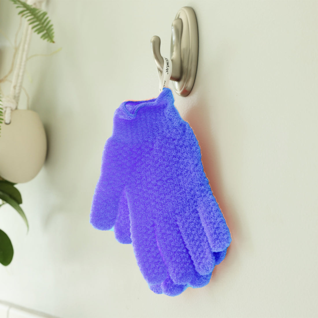 Heavy Purple Exfoliating Bath Gloves