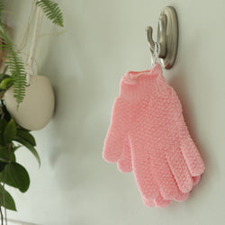 Exfoliating Bath Gloves Pink Collection