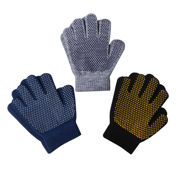 Kids Gripper 3 Pairs Gloves