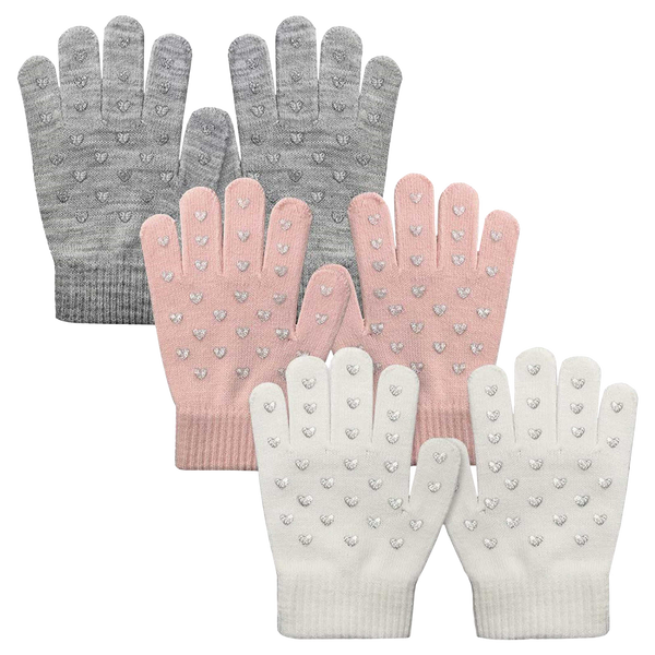 3 Pairs Kids Gripper Gloves