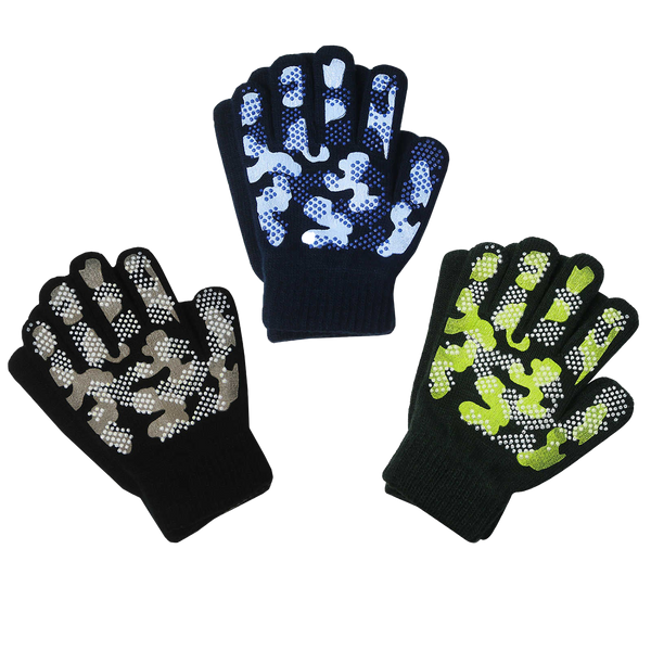 3 Pairs Kids Gripper Gloves