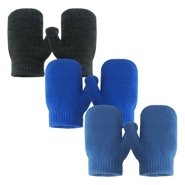 3 Pairs Toddler Mittens