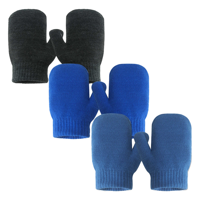 3 Pairs Toddler Mittens