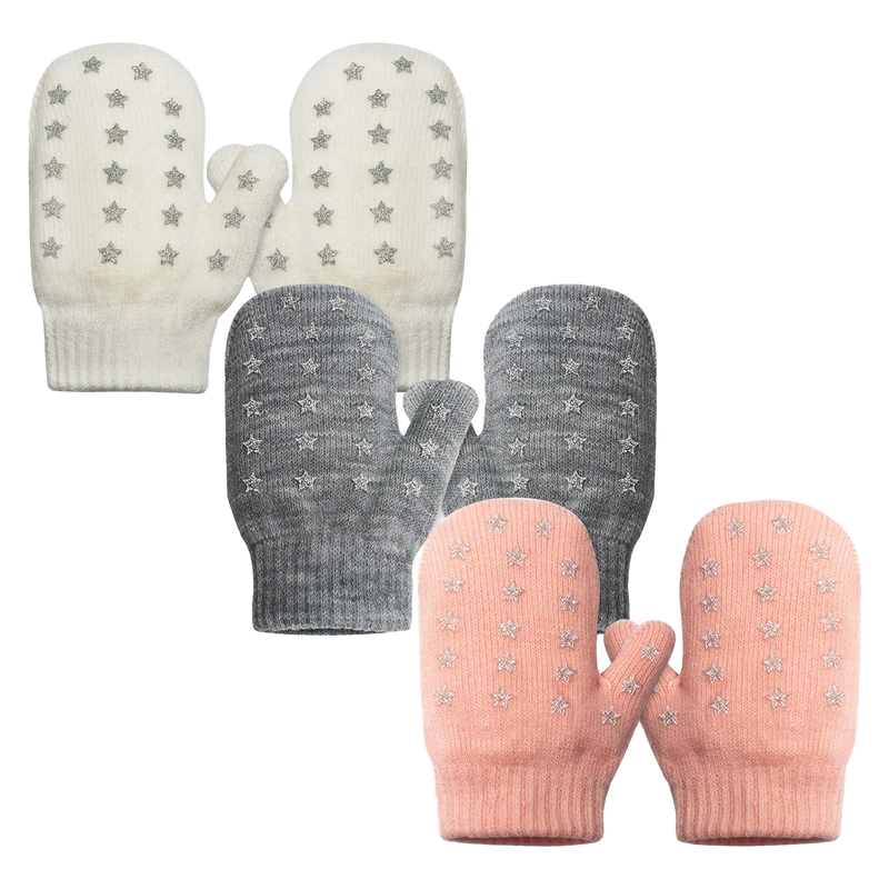 3 Pairs Toddler Mittens