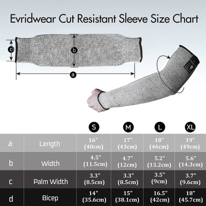 Sizing chart of Evridwear&