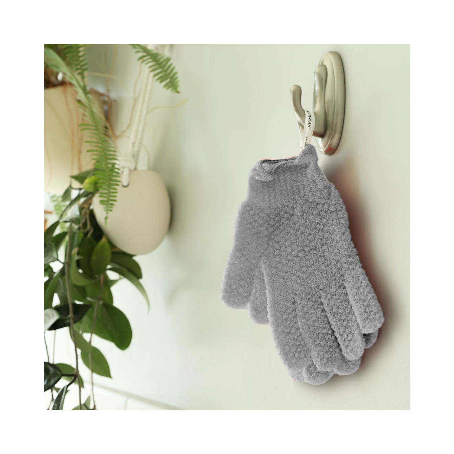 Recycled Exfoliating Gloves with Bamboo Charcoal